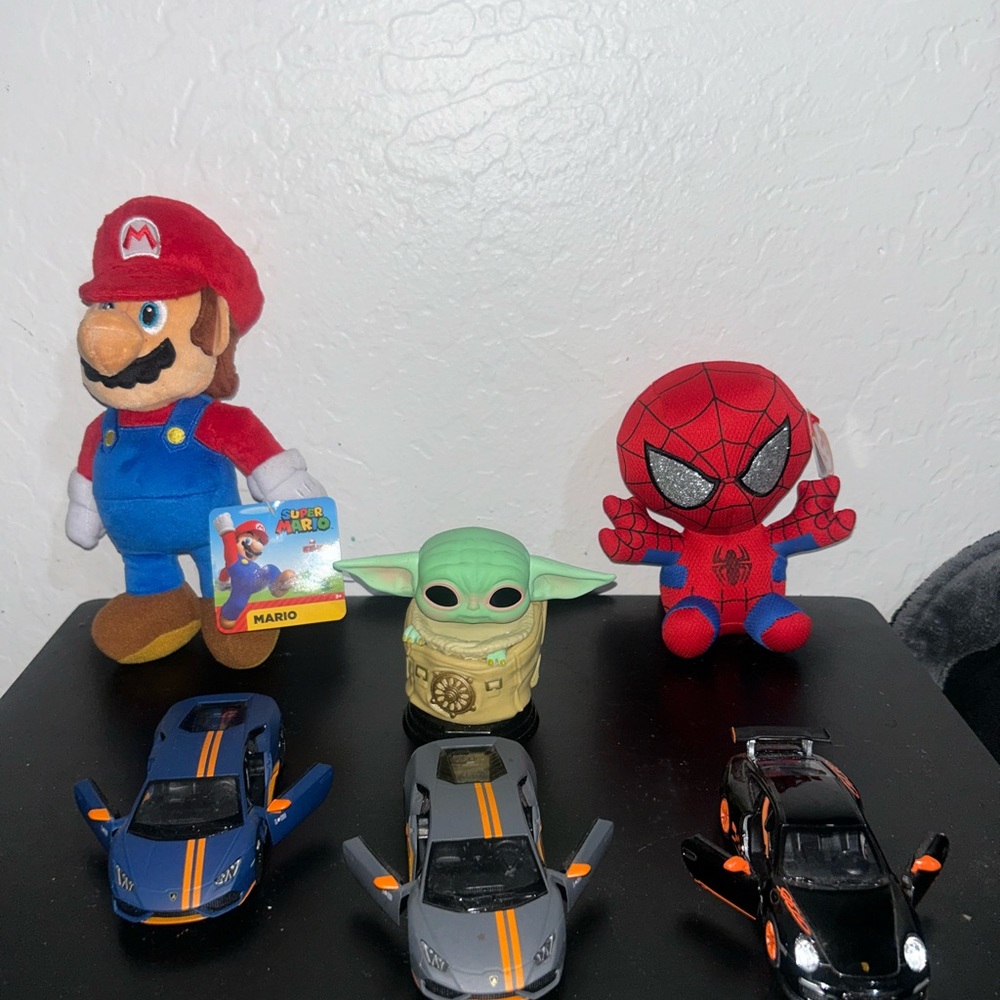 Mario and Spider-Man Plush Toy Set